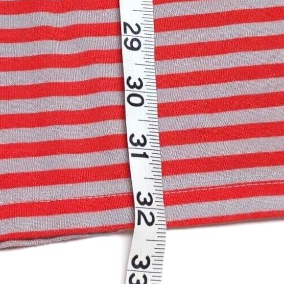 INC Tunic Tank Top Women's Plus Size 2X Rosettes Red Gray/Taupe Striped NEW NWT - Picture 12 of 14